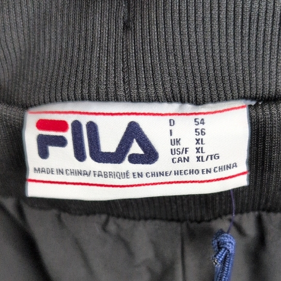 Fila Black Sweatpants with White Accents - Picture 5 of 8